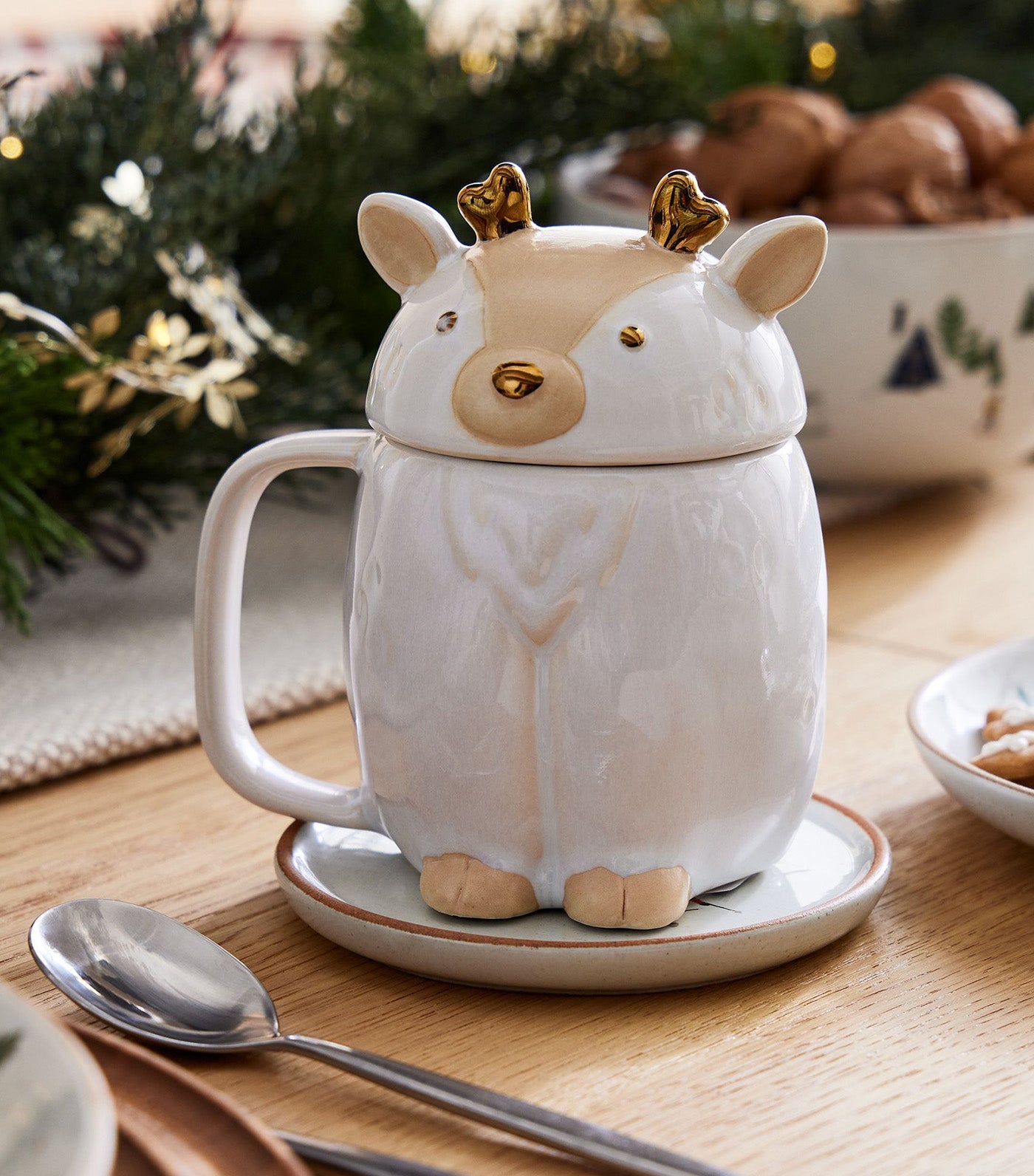 Reindeer Figural Mug
