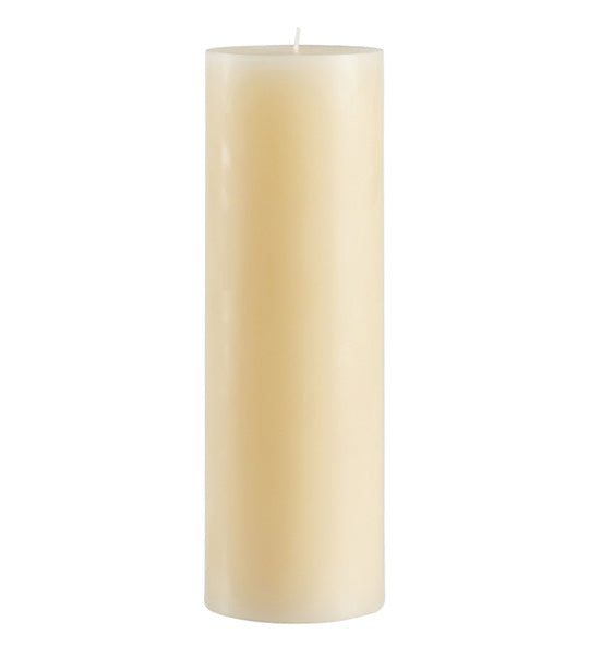 Unscented Wax Pillar Candle Ivory