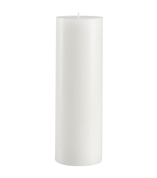 Unscented Wax Pillar Candle White