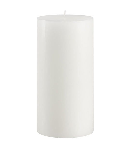 Unscented Wax Pillar Candle White