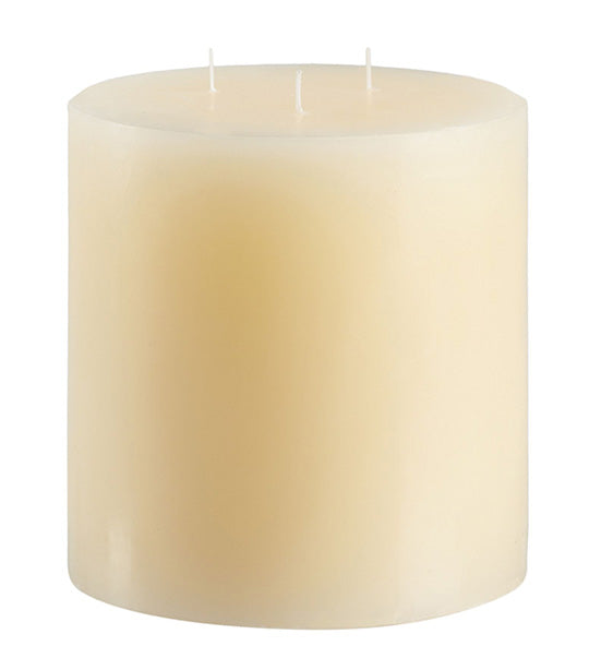 Unscented Wax Pillar Candle Ivory