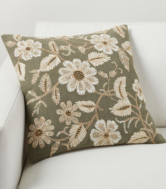 Corin Embroidered Pillow Cover