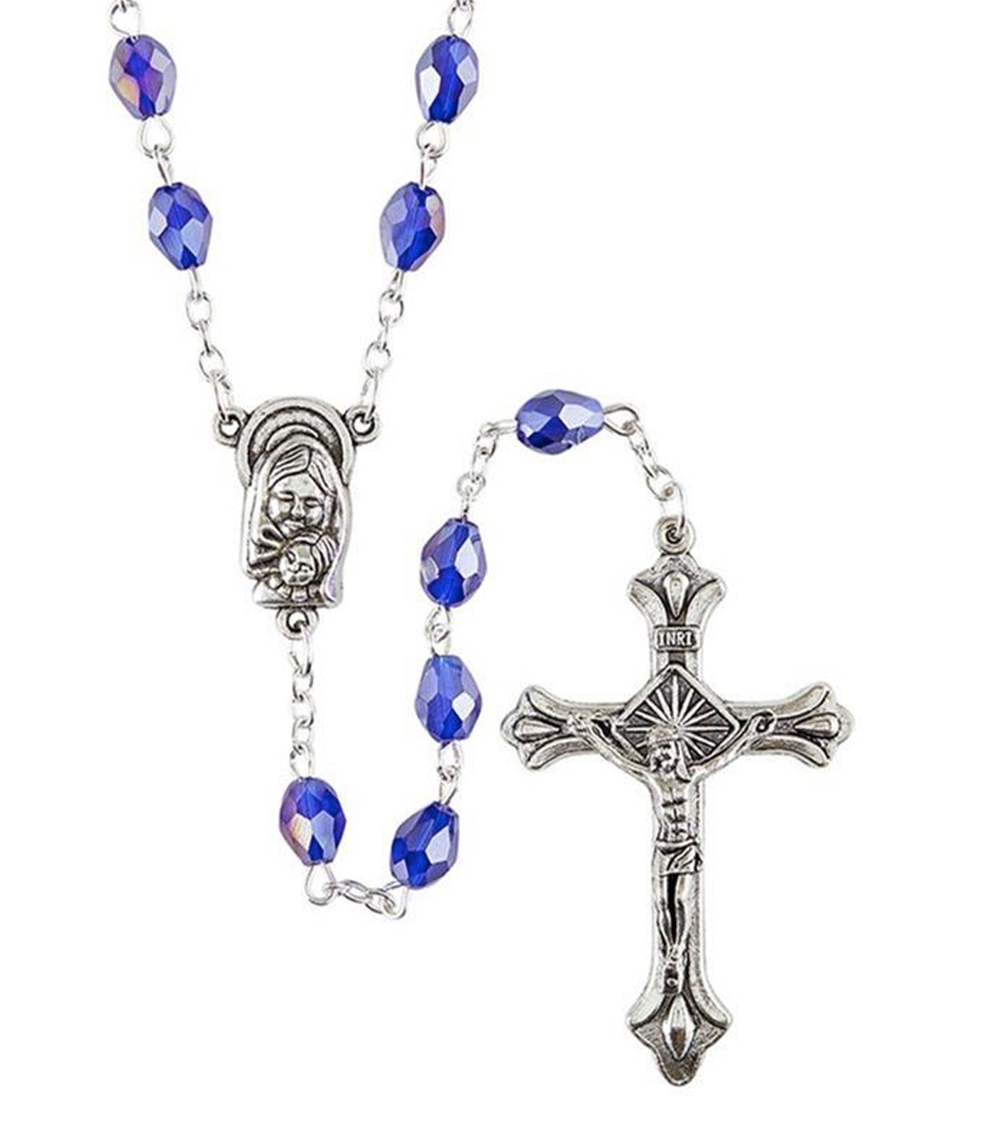 Sapphire Crystal Rosary