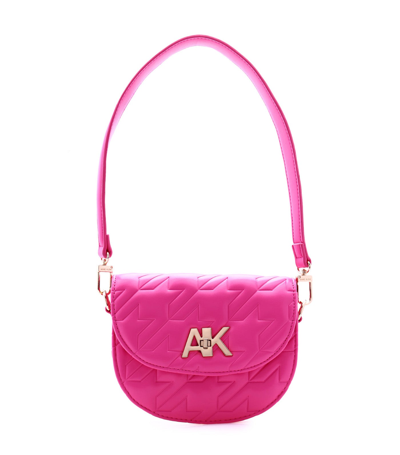 Mini Convertible Shoulder Bag Turn Lock Flash Pink