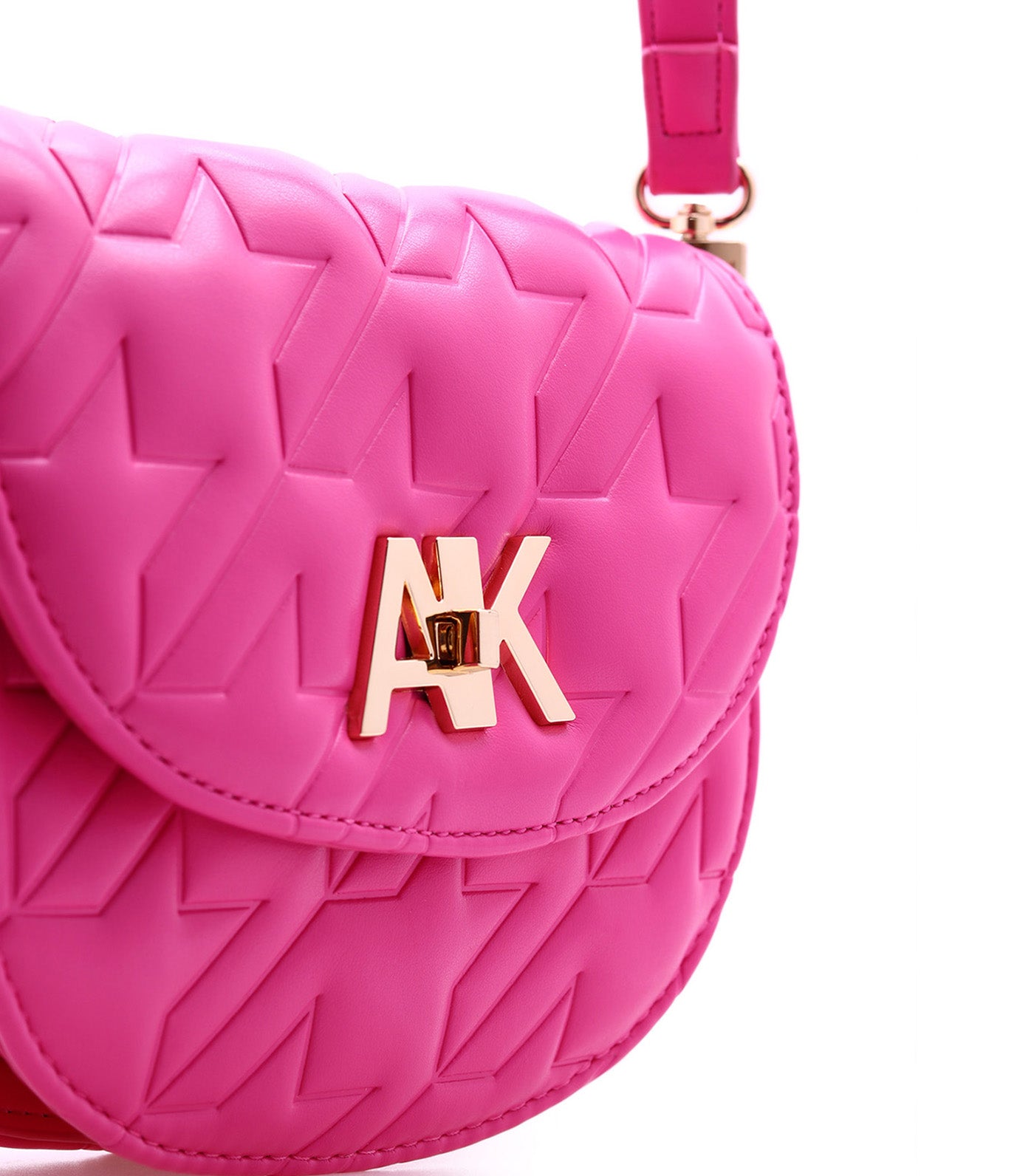 Mini Convertible Shoulder Bag Turn Lock Flash Pink