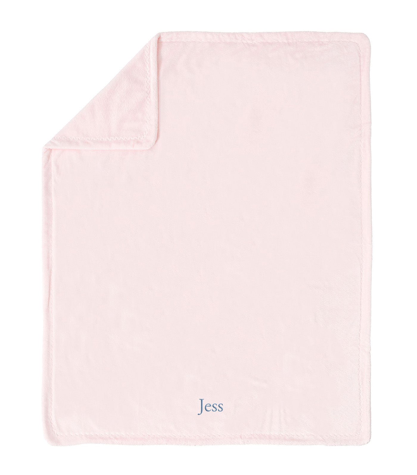 Chamois Baby Blanket - Light Pink