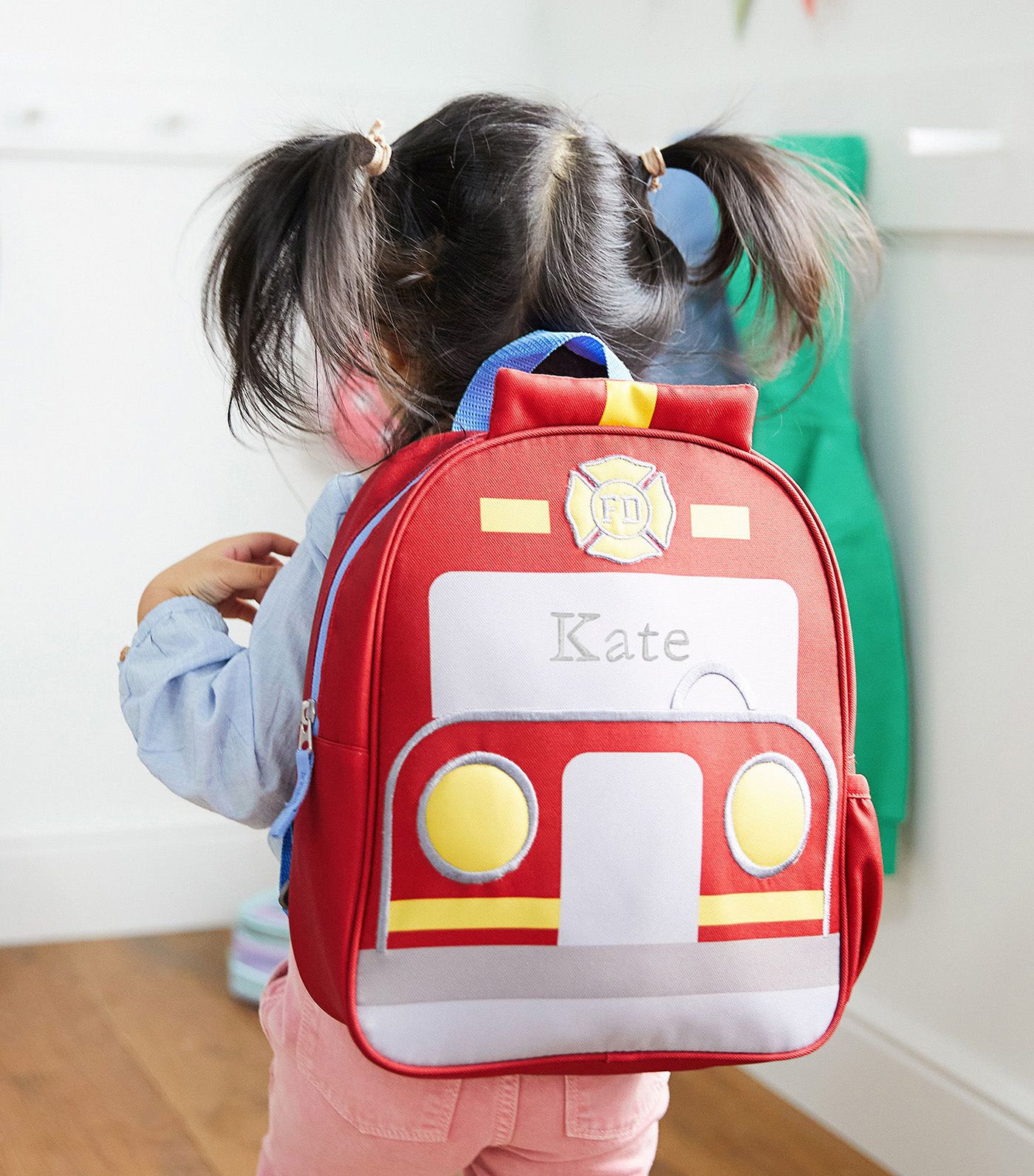 Pottery Barn Kids Little Critters Firetruck Backpack Rustan s