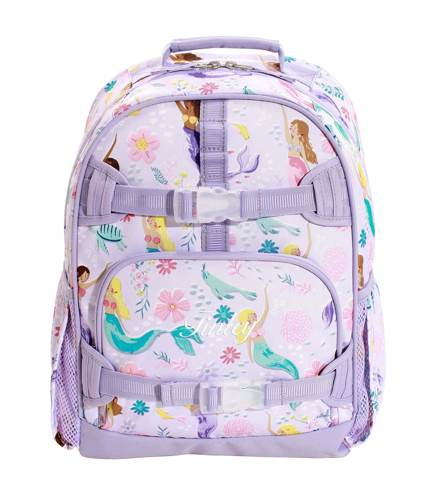 Mackenzie Lavender Mermaids Backpacks, Large