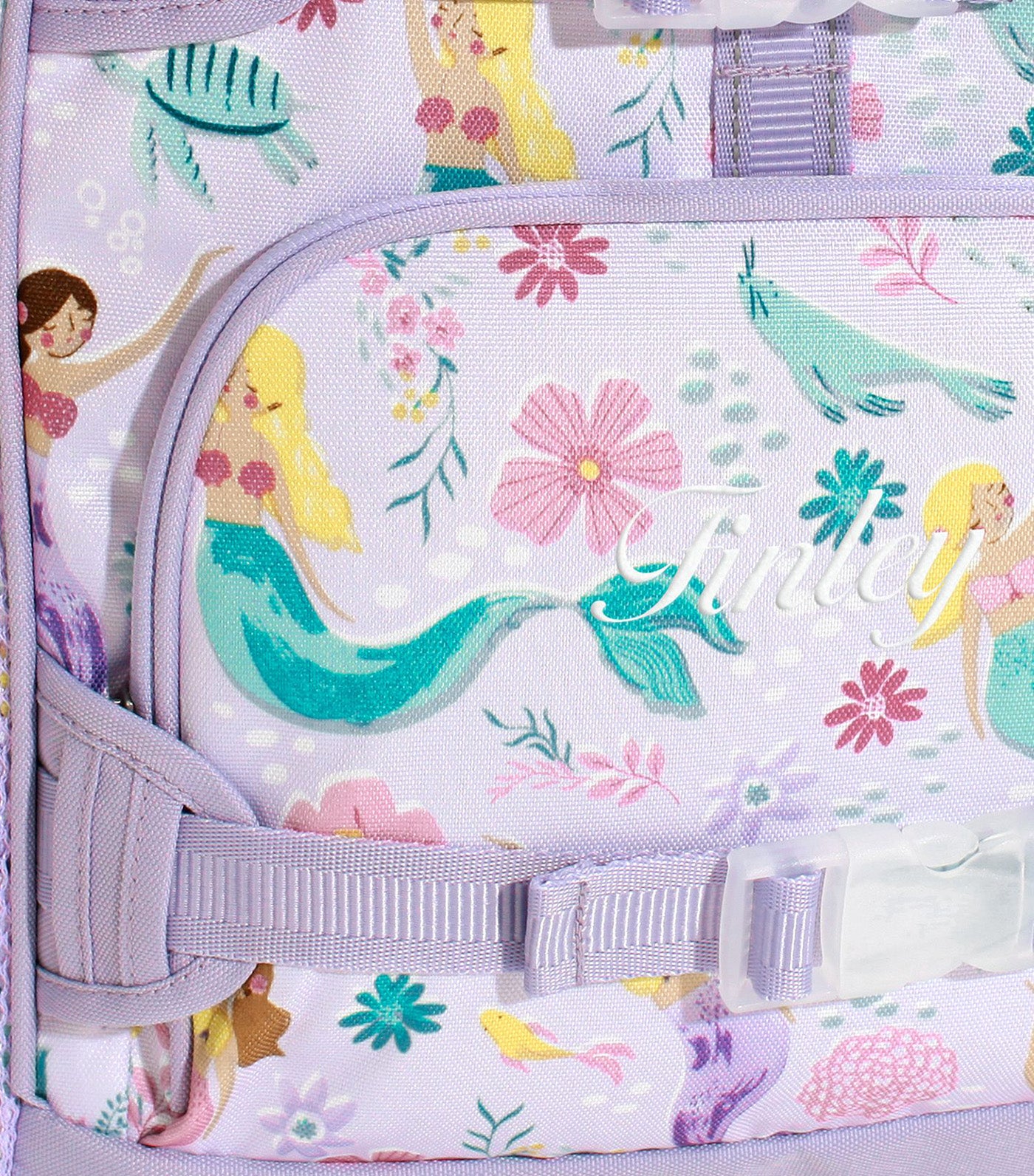 Mackenzie Lavender Mermaids Backpacks, Large
