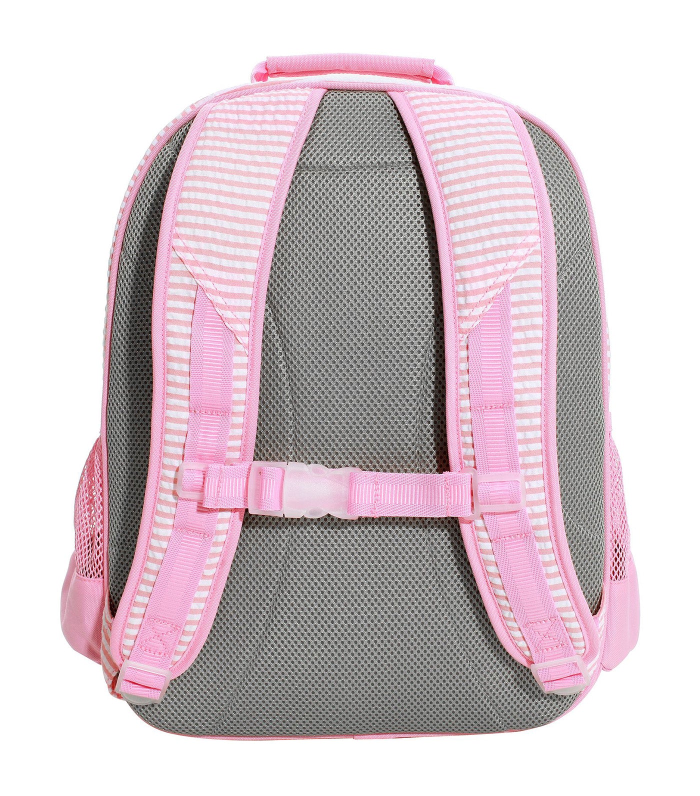 Mackenzie Bright Pink Seersucker Backpacks