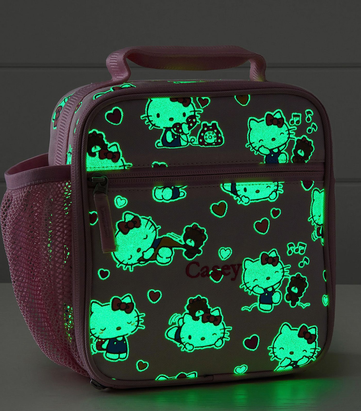 Mackenzie Hello Kitty® Hearts Glow-in-the-Dark Lunch Boxes - Classic