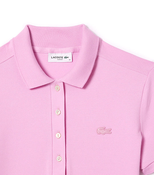Women's Lacoste Stretch Cotton Piqué Polo Shirt Gelato