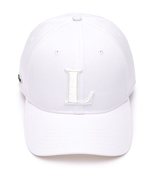 3D Embroidered Cotton Twill Baseball Cap White