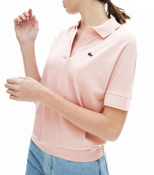 Women's Lacoste Flowy Piqué Polo Shirt Nidus