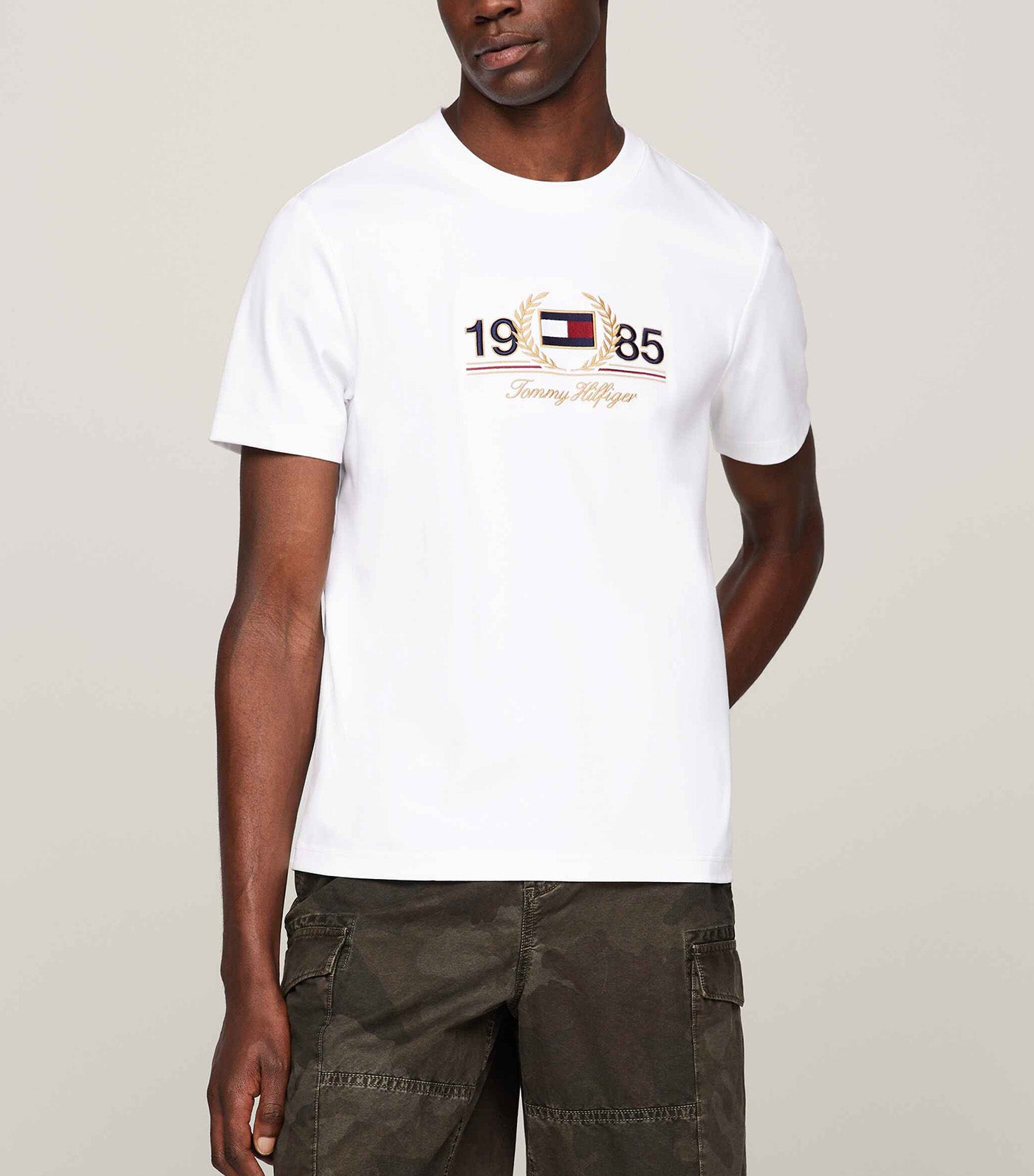 Men's Icon Laurel Tee White