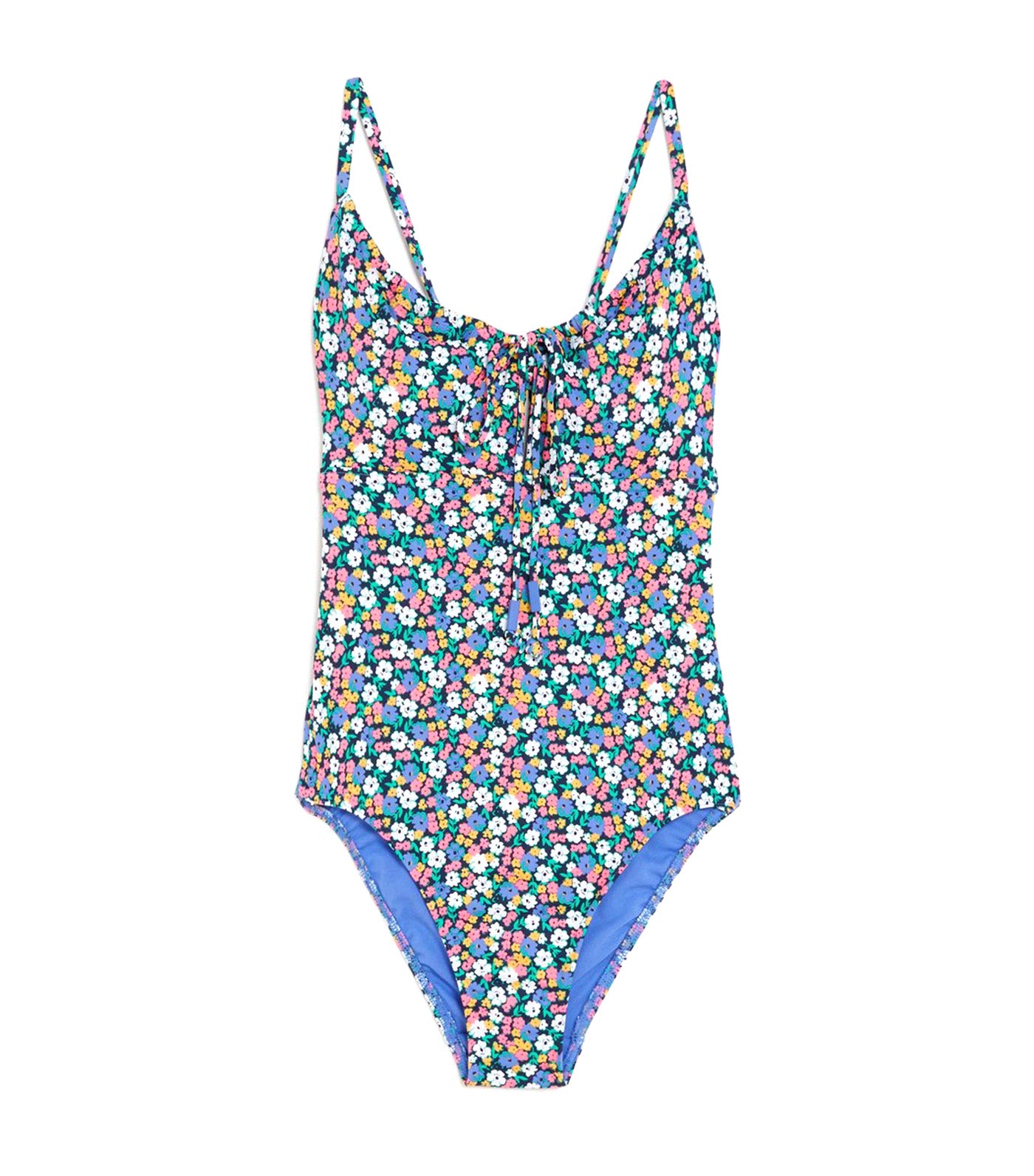 Floral Padded Scoop Neck Swimsuit Multi/Brights
