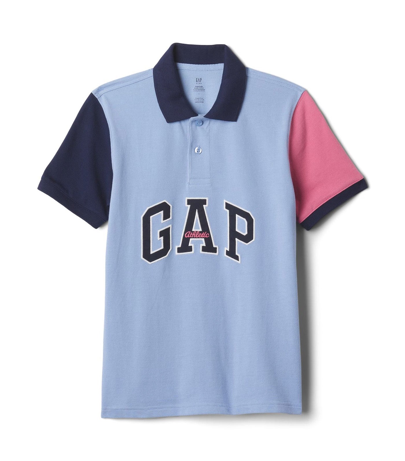 Kids Gap Logo Pique Polo Shirt Distant Blue