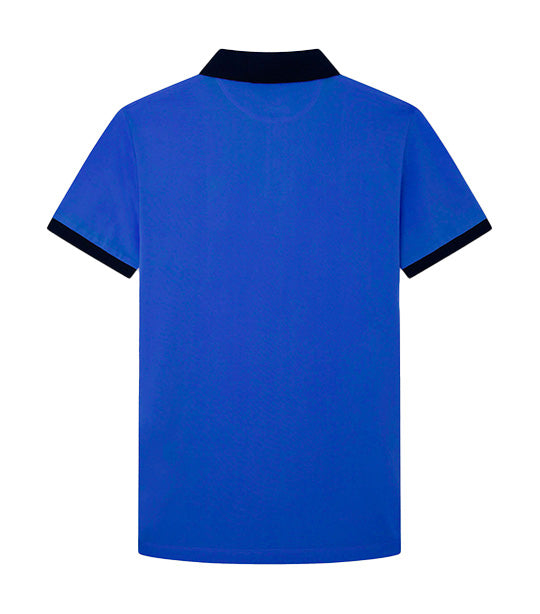 Swim Trim Palm Polo Cobalt