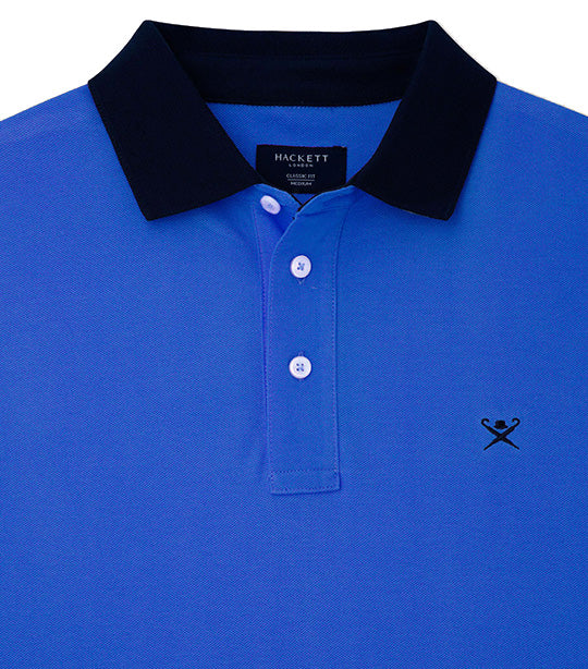 Swim Trim Palm Polo Cobalt