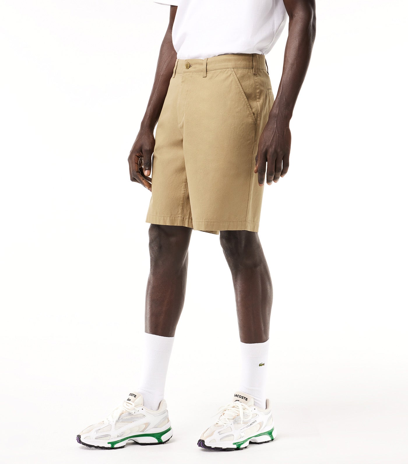 Cotton Gabardine Chino Bermuda Shorts Lion