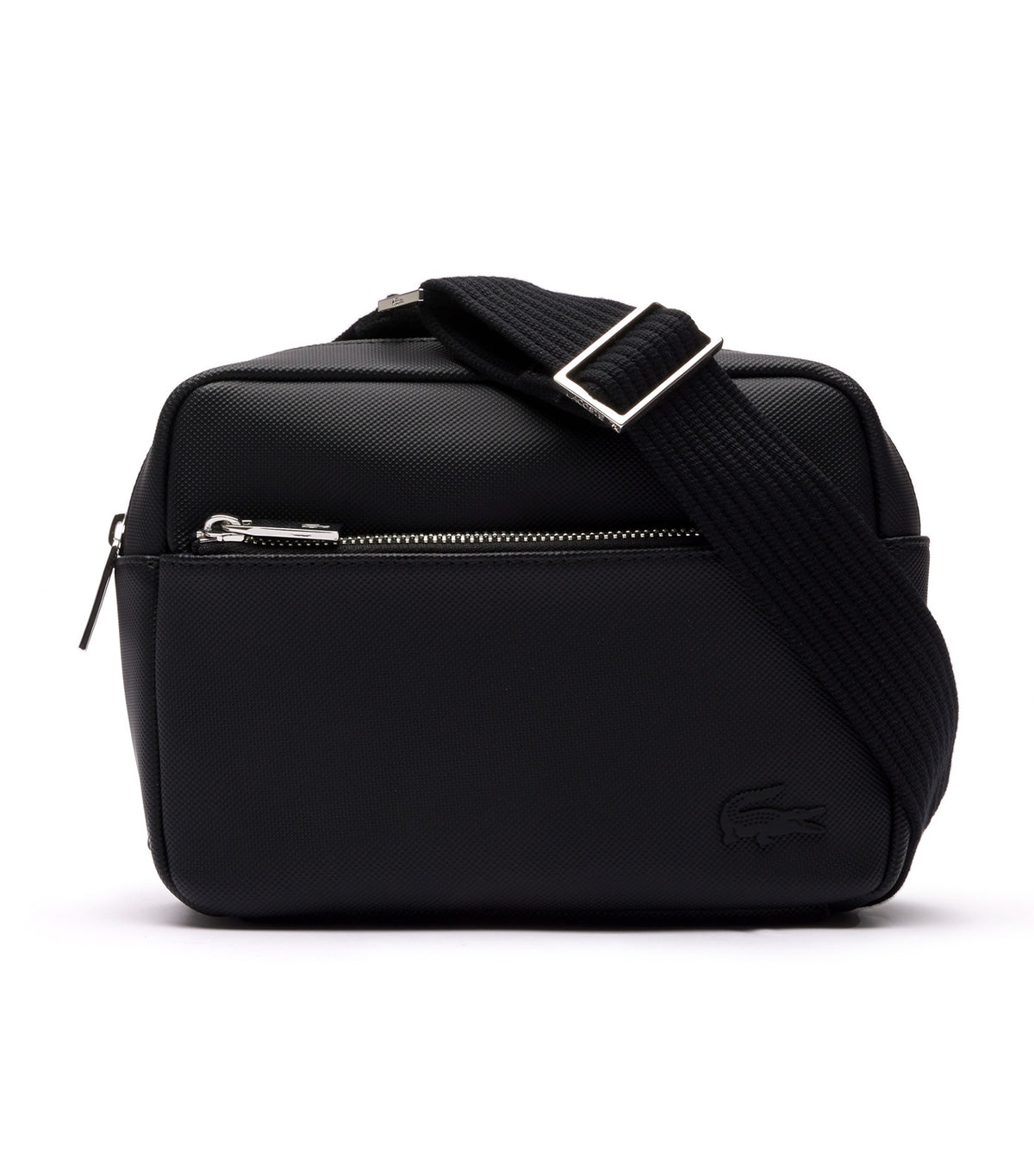 Lacoste Men's Classic Piqué Effect Shoulder Bag Noir Rustan's