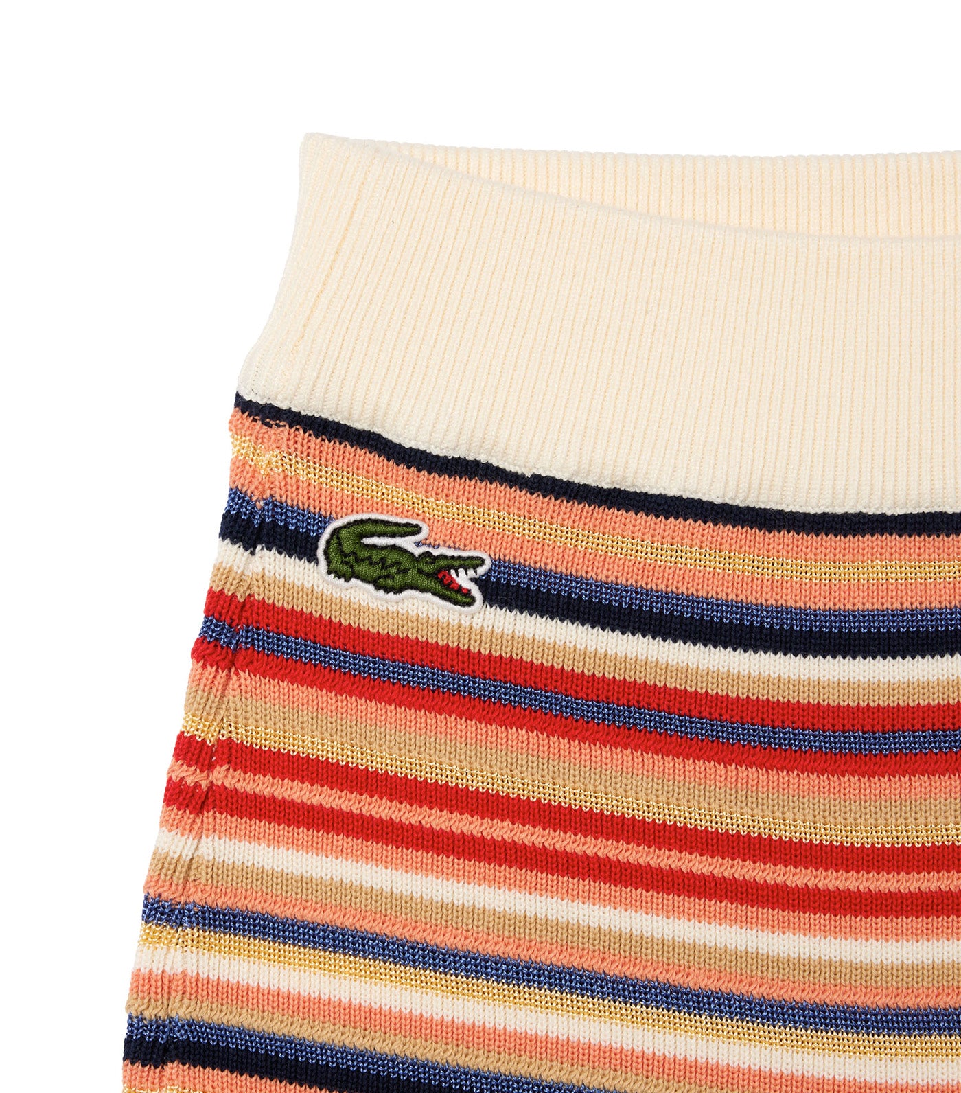 Contrast Waist Striped Cotton Shorts Lapland/Blossom-Multicolor