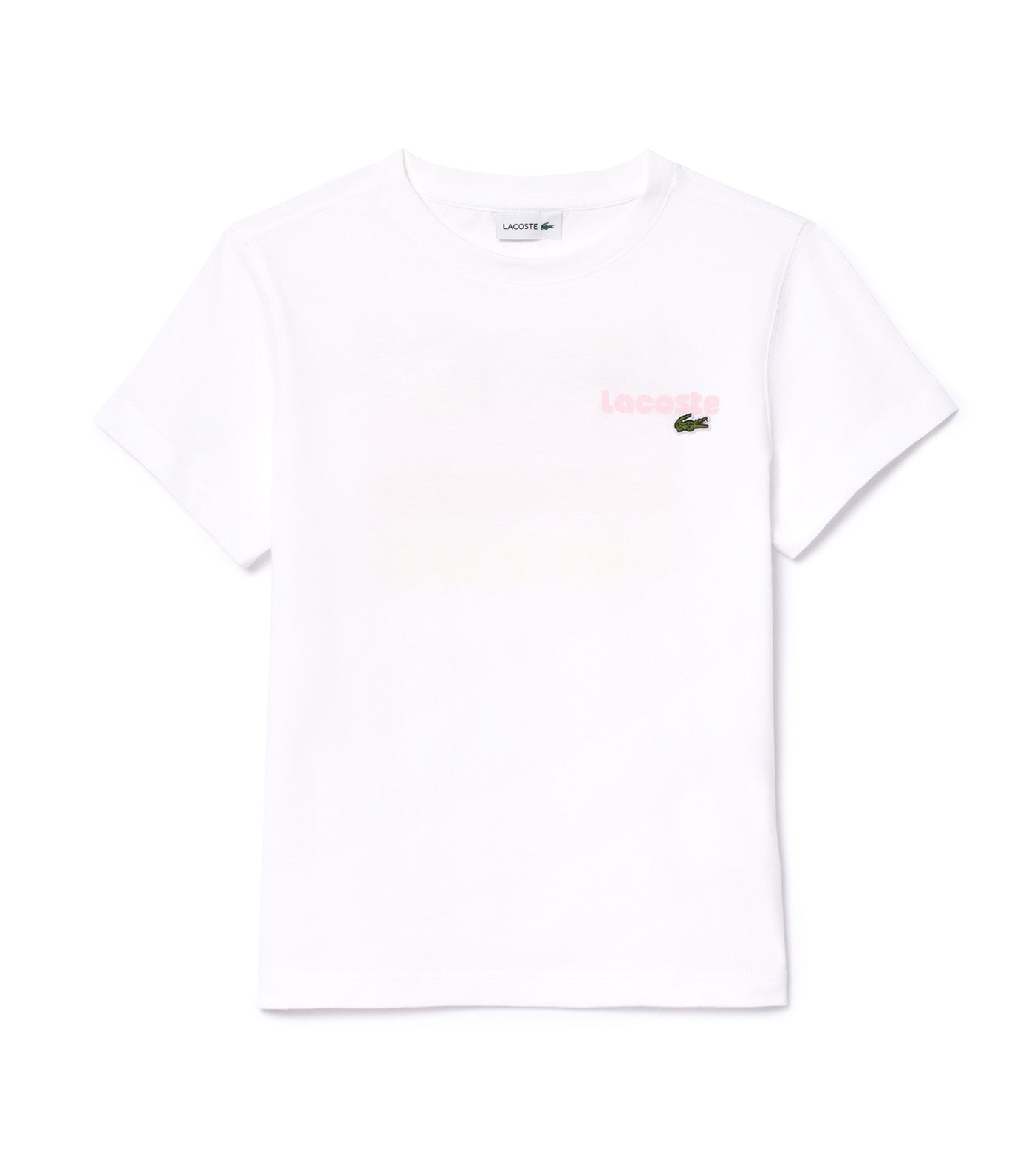 Kids' Contrast Print Cotton Jersey T-shirt White