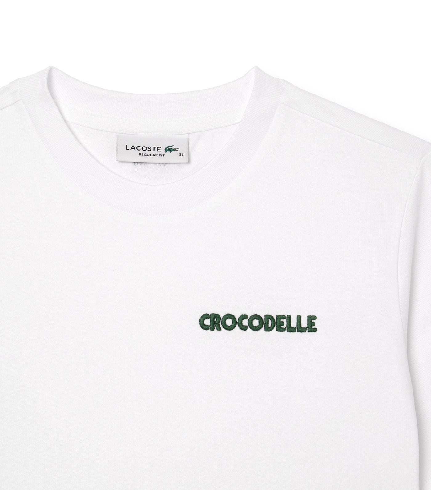 Embroidery Detail Jersey T-shirt White