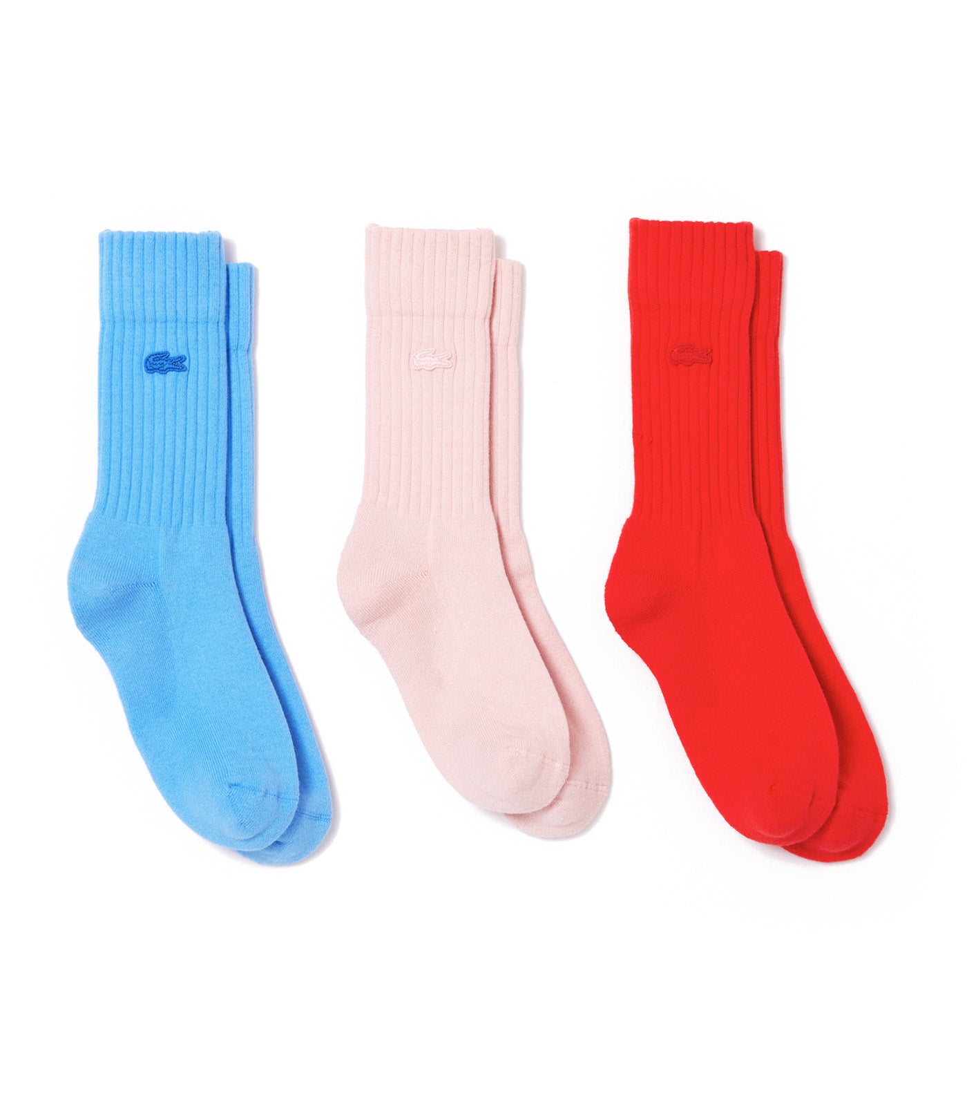 Unisex 3-pack Lacoste Organic Cotton Socks Redcurrant Bush/Ethereal