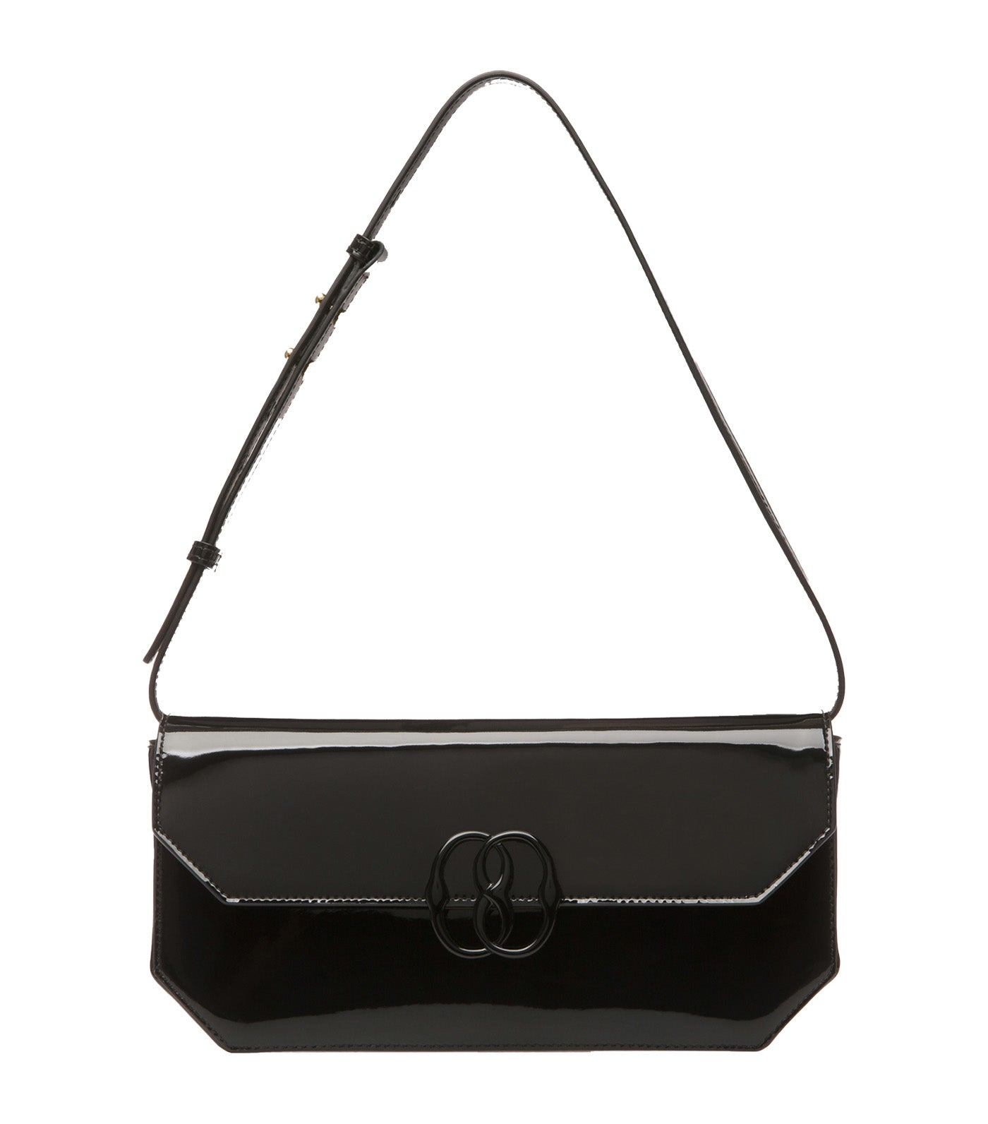 Emblem Folio Shoulder Bag Black