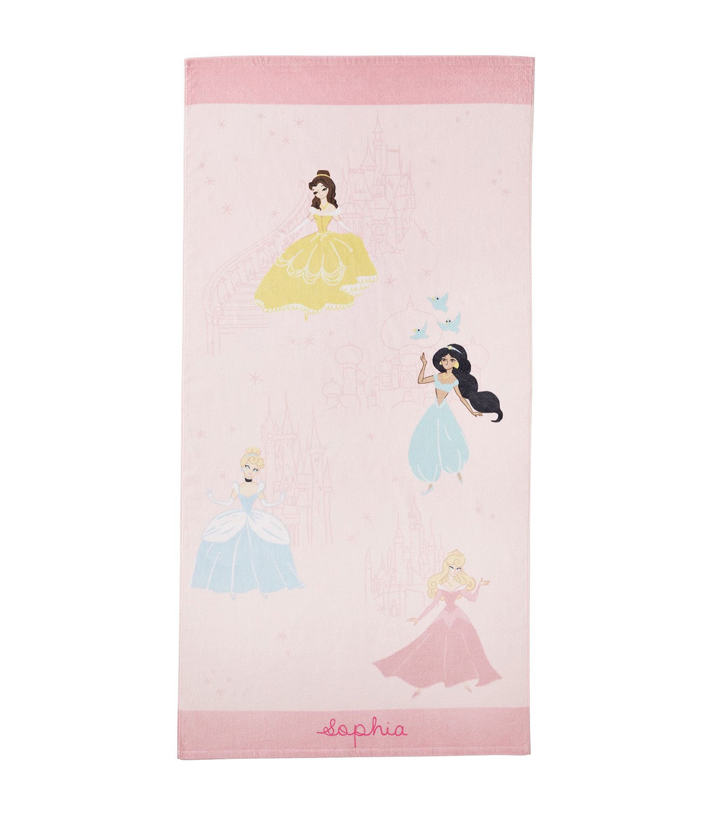 Disney Princess Castles Kid Beach Towel