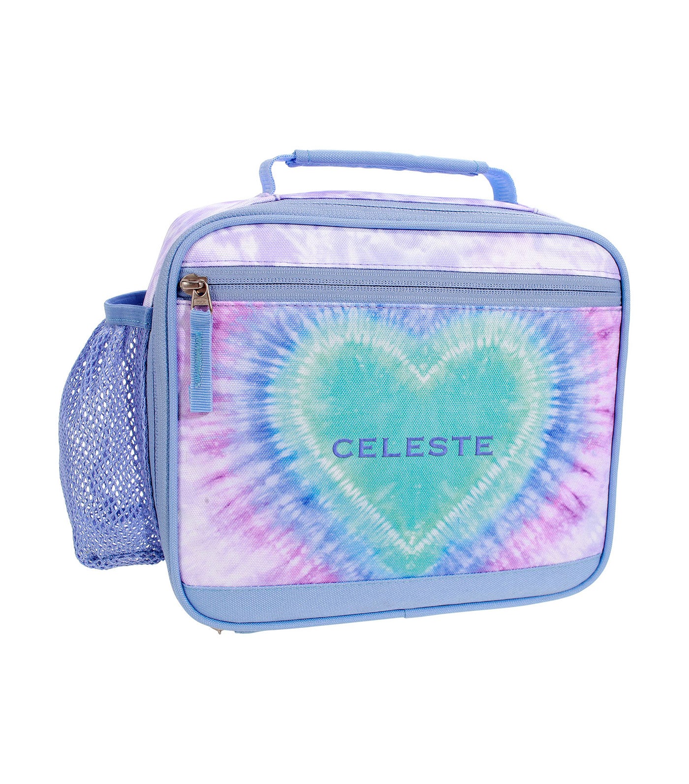 Mackenzie Lavender Heart Tie-Dye Lunch Boxes, Lavender