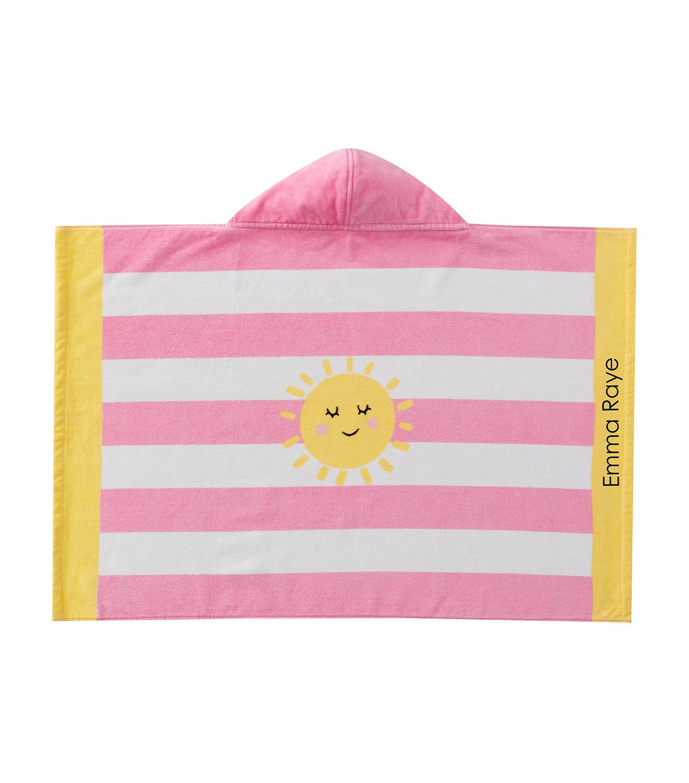 Sunshine Stripe Beach Hooded Towel