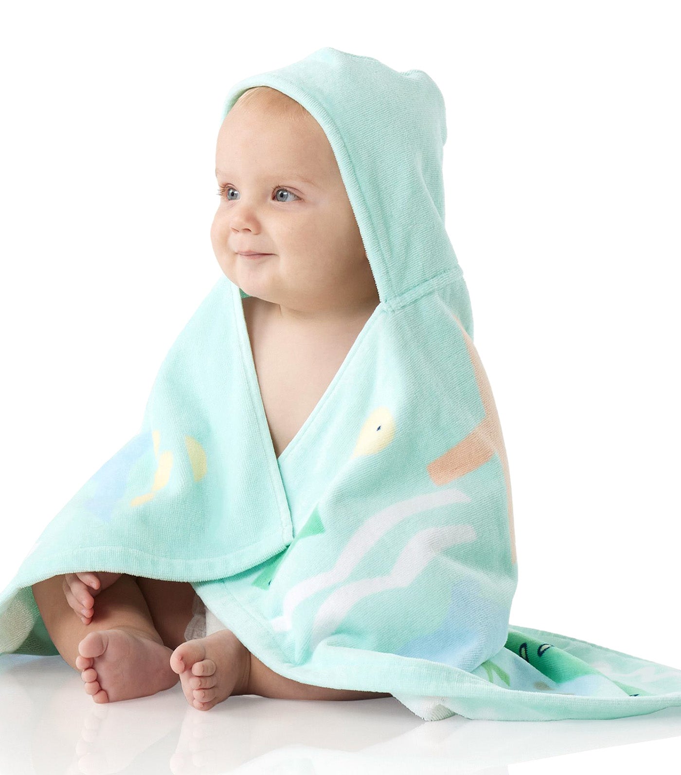 Pottery Barn Kids Deep Sea Baby Beach Hooded Towel Rustan s