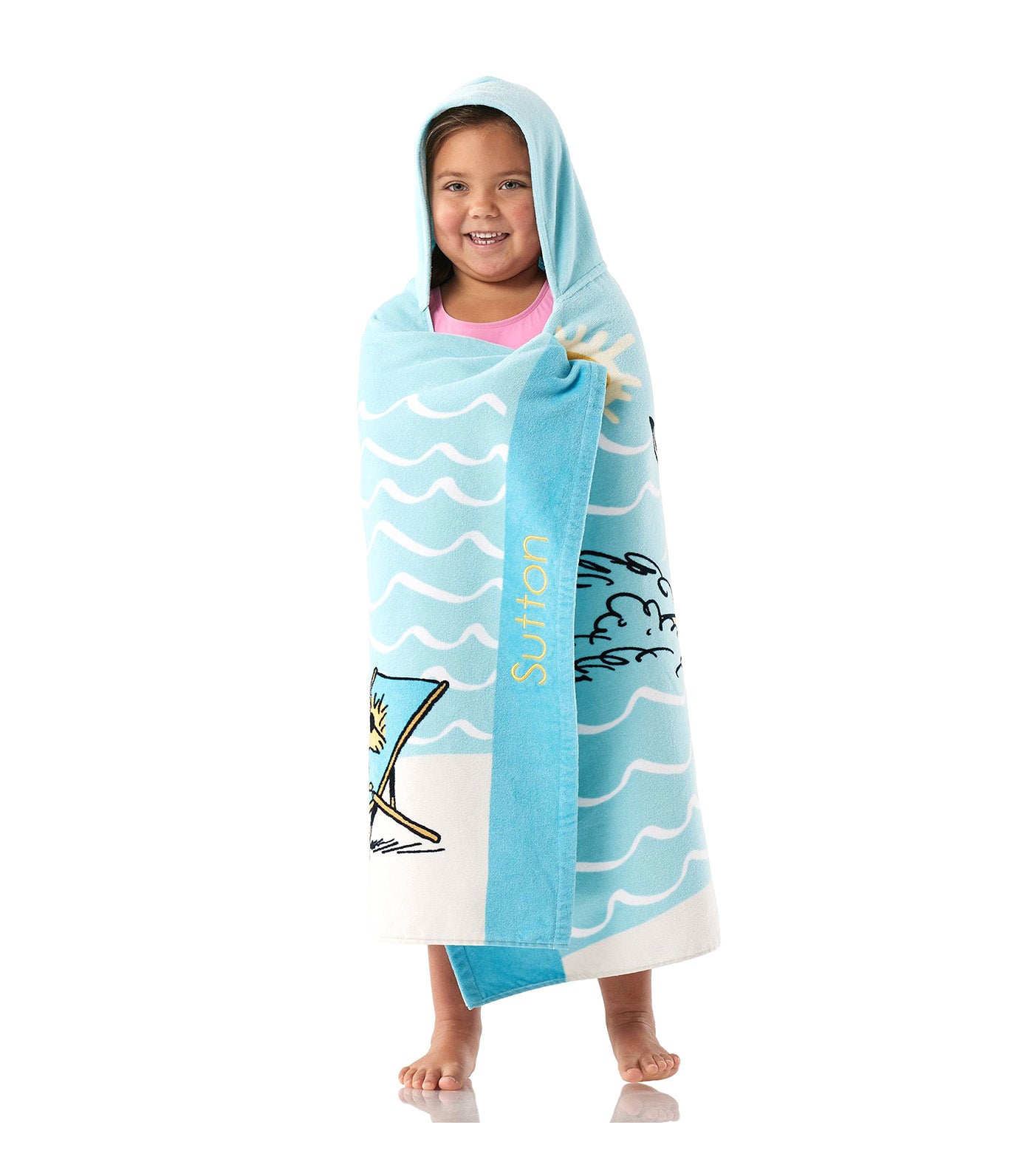 Peanuts® Snoopy® Surf Kid Beach Hooded Towel
