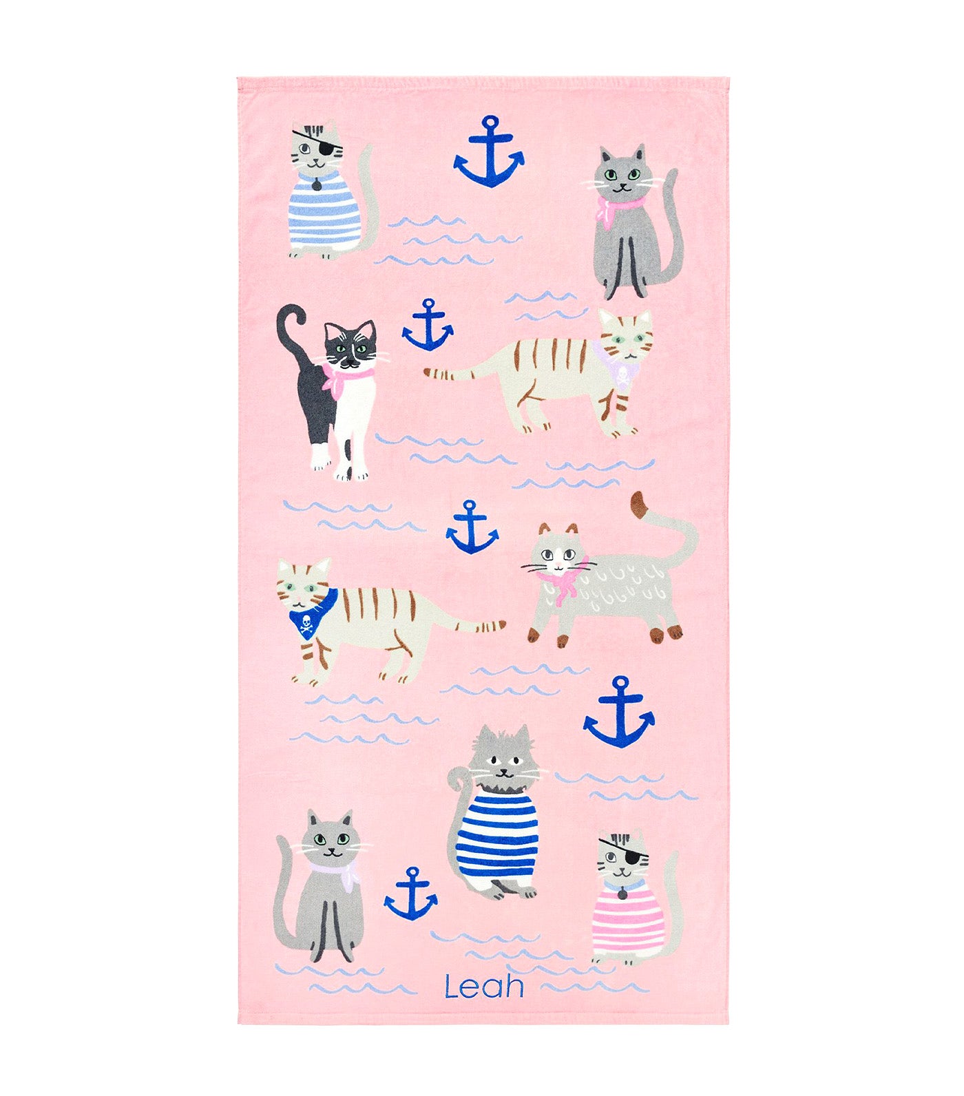 Salty Cat Kid Beach Towel