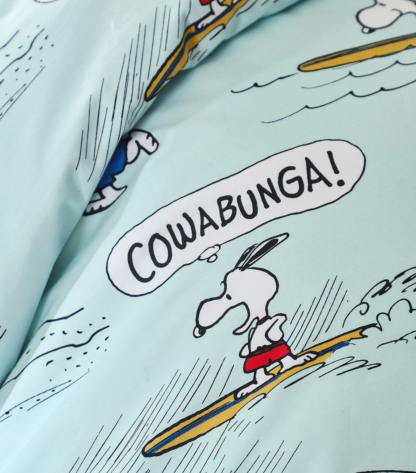 Peanuts® Snoopy® Surf Organic Duvet Cover and Shams