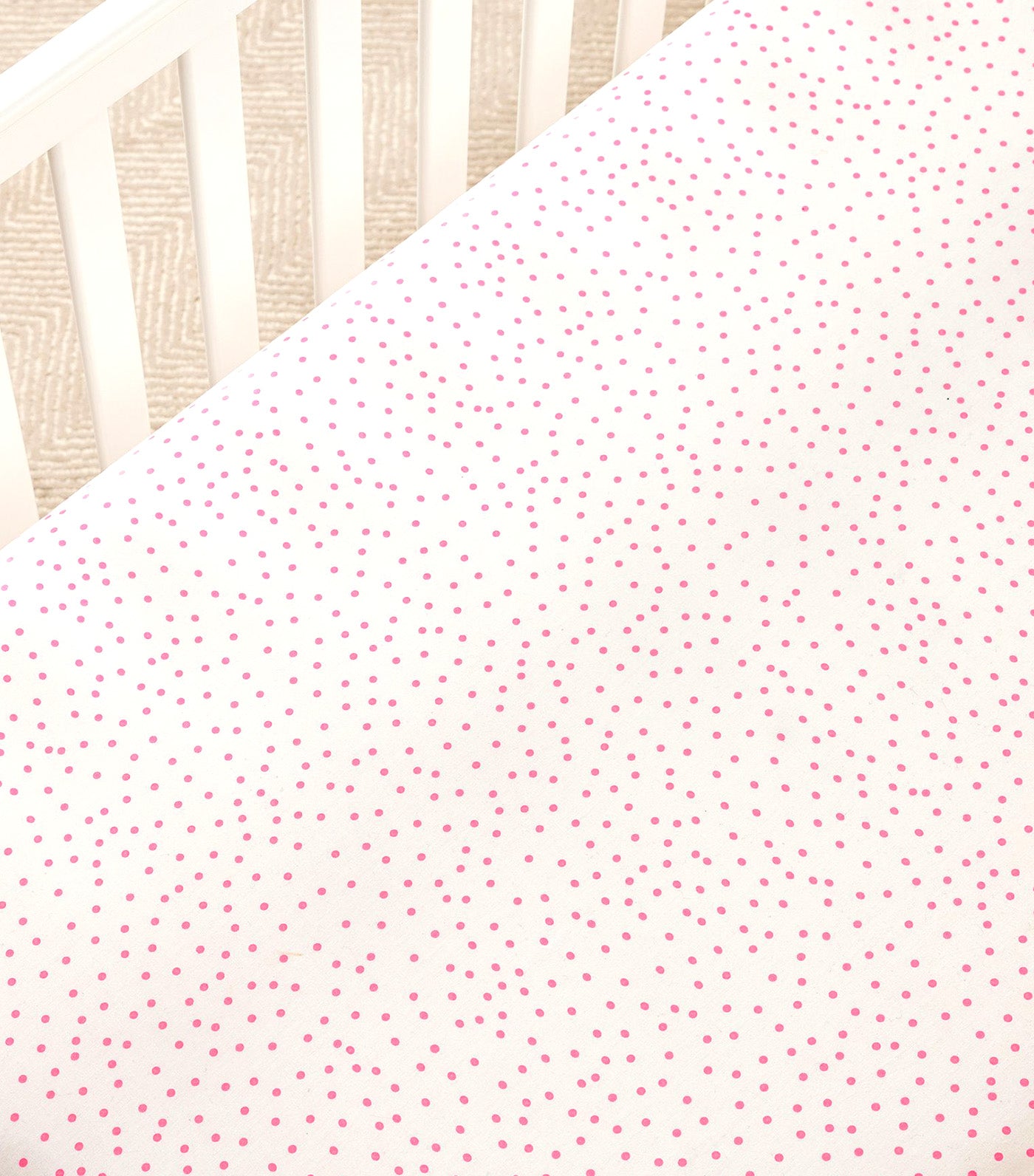 Monique Lhuillier Neon Dots Organic Crib Fitted Sheet