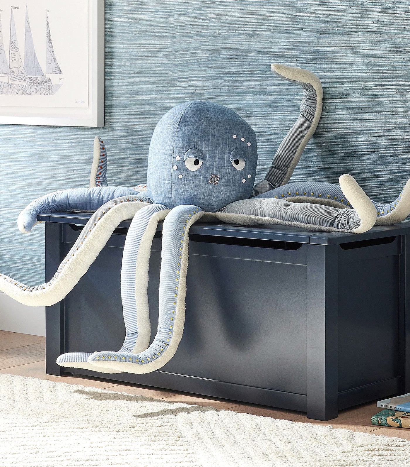 Chambray Octopus Plush