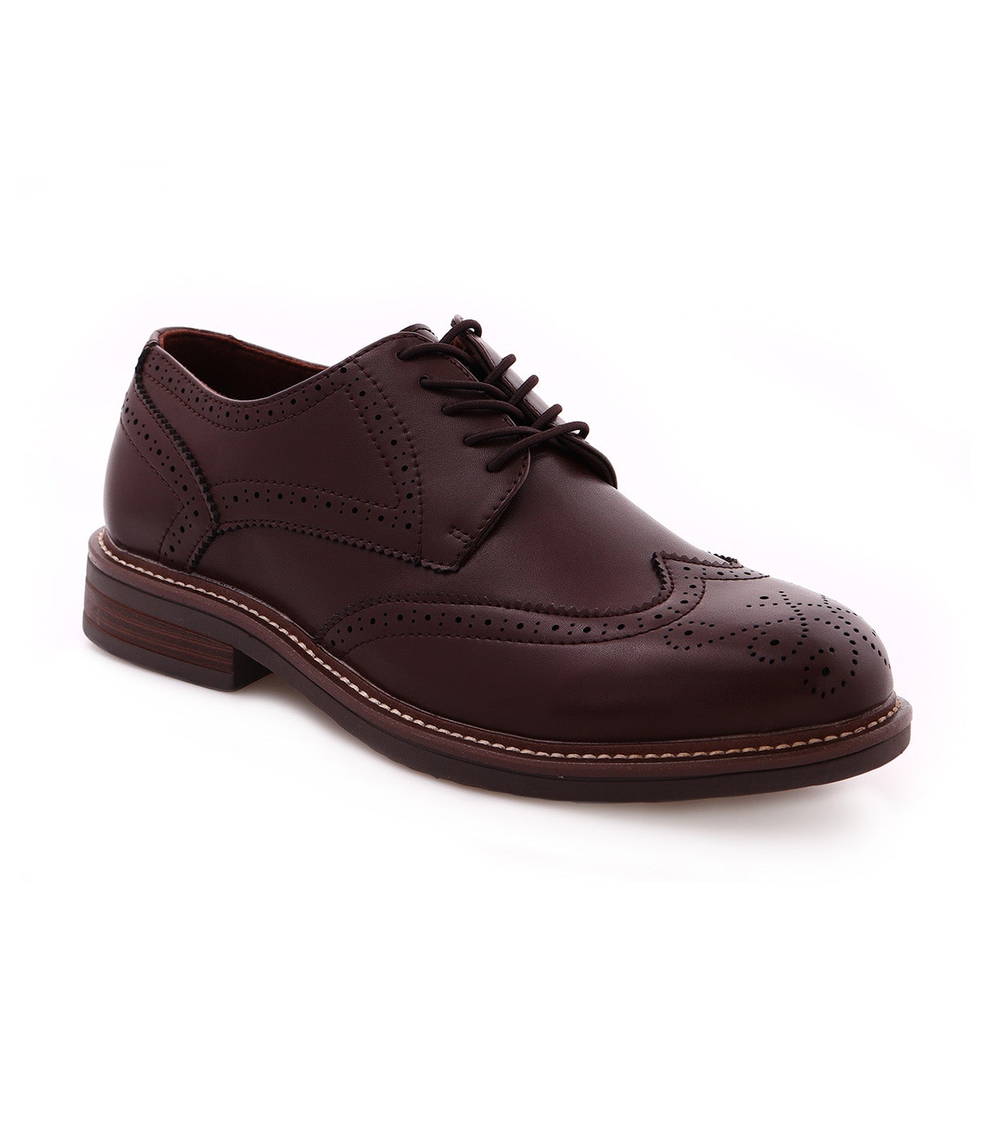 The Flex Brogue Lace Up Coffee