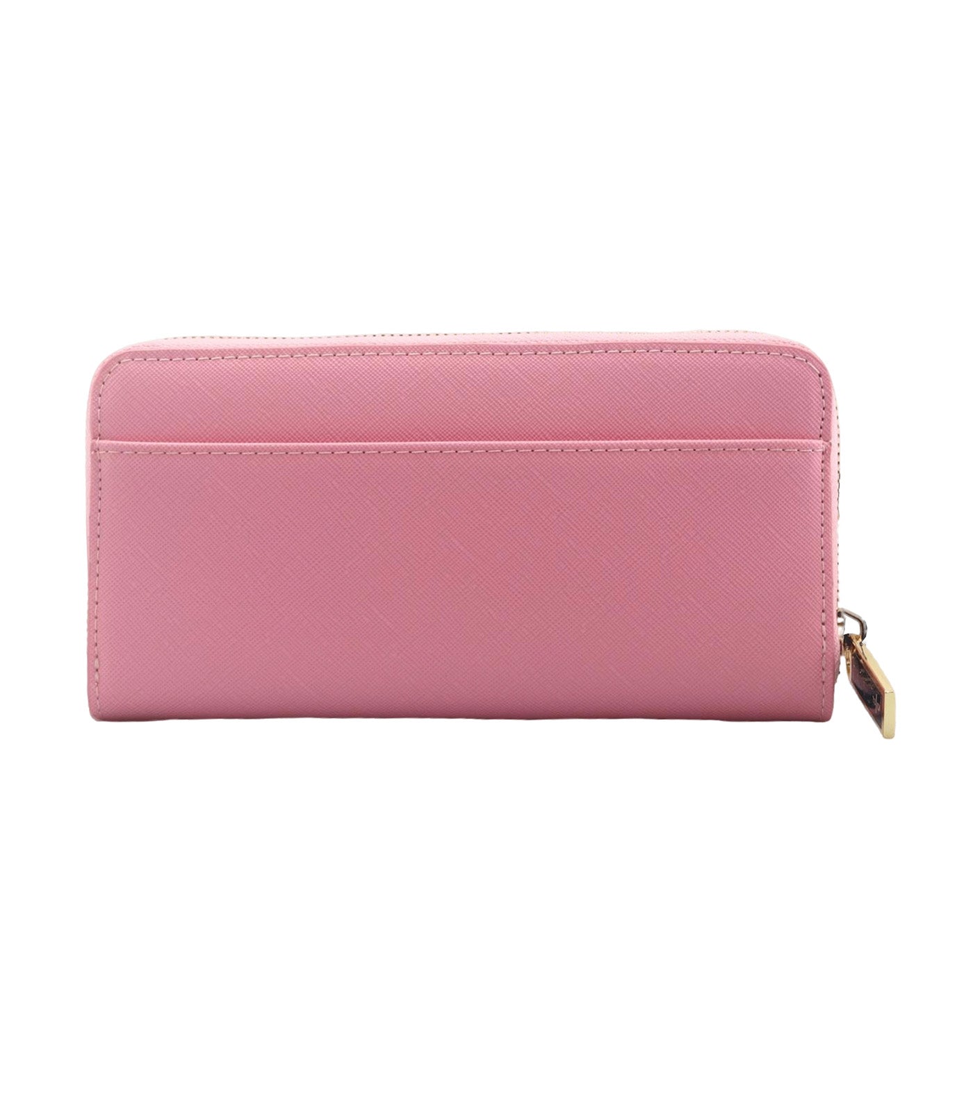 Rose Zip Around Wallet Pink