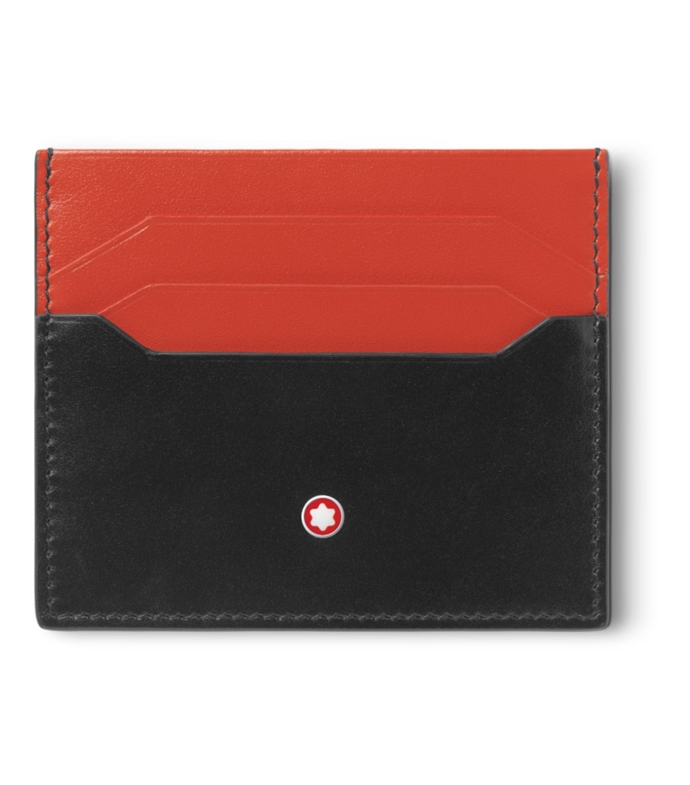Meisterstück Card Holder 6cc Black/Red
