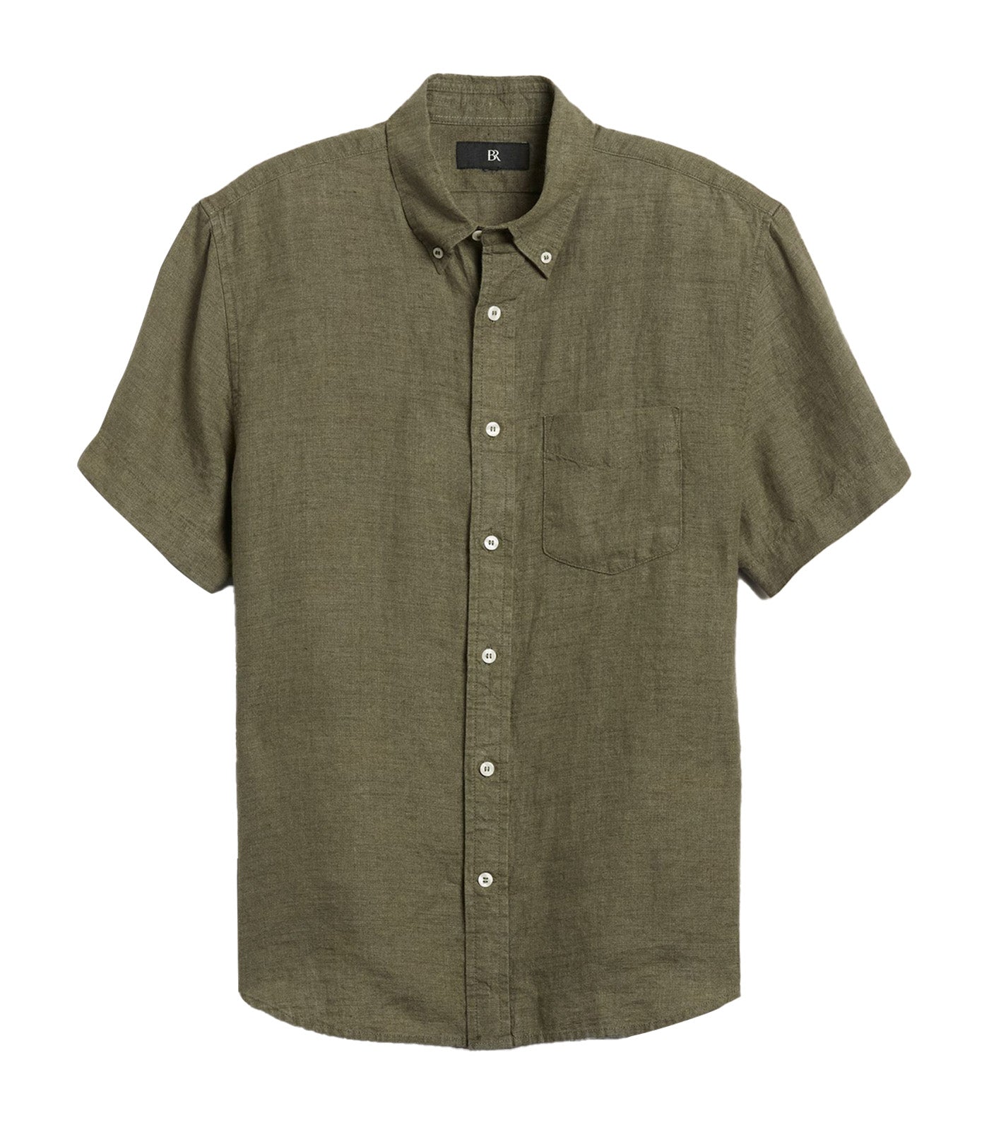 Castelletto Linen Shirt Olive Green
