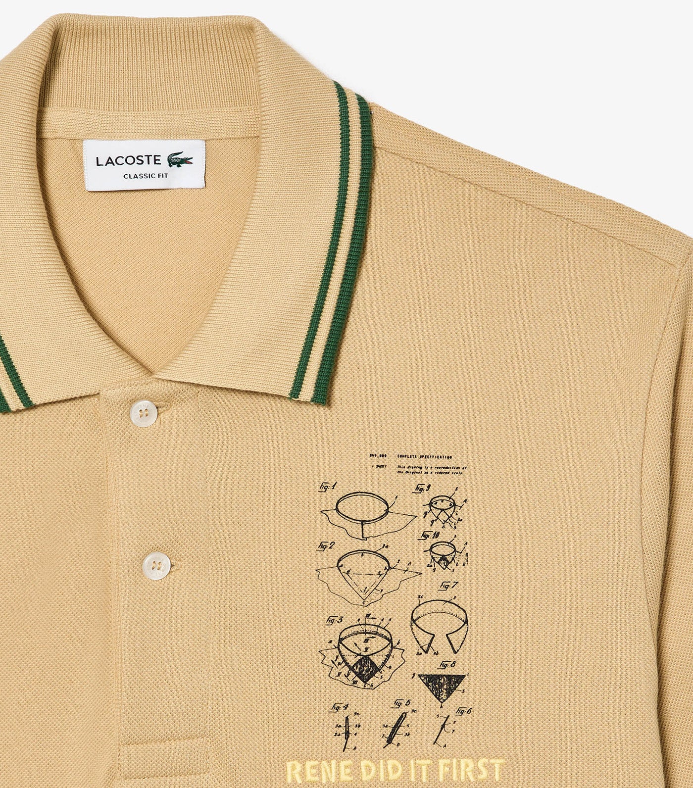 Original L.12.12 Embroidered Patent Cotton Polo Shirt Croissant