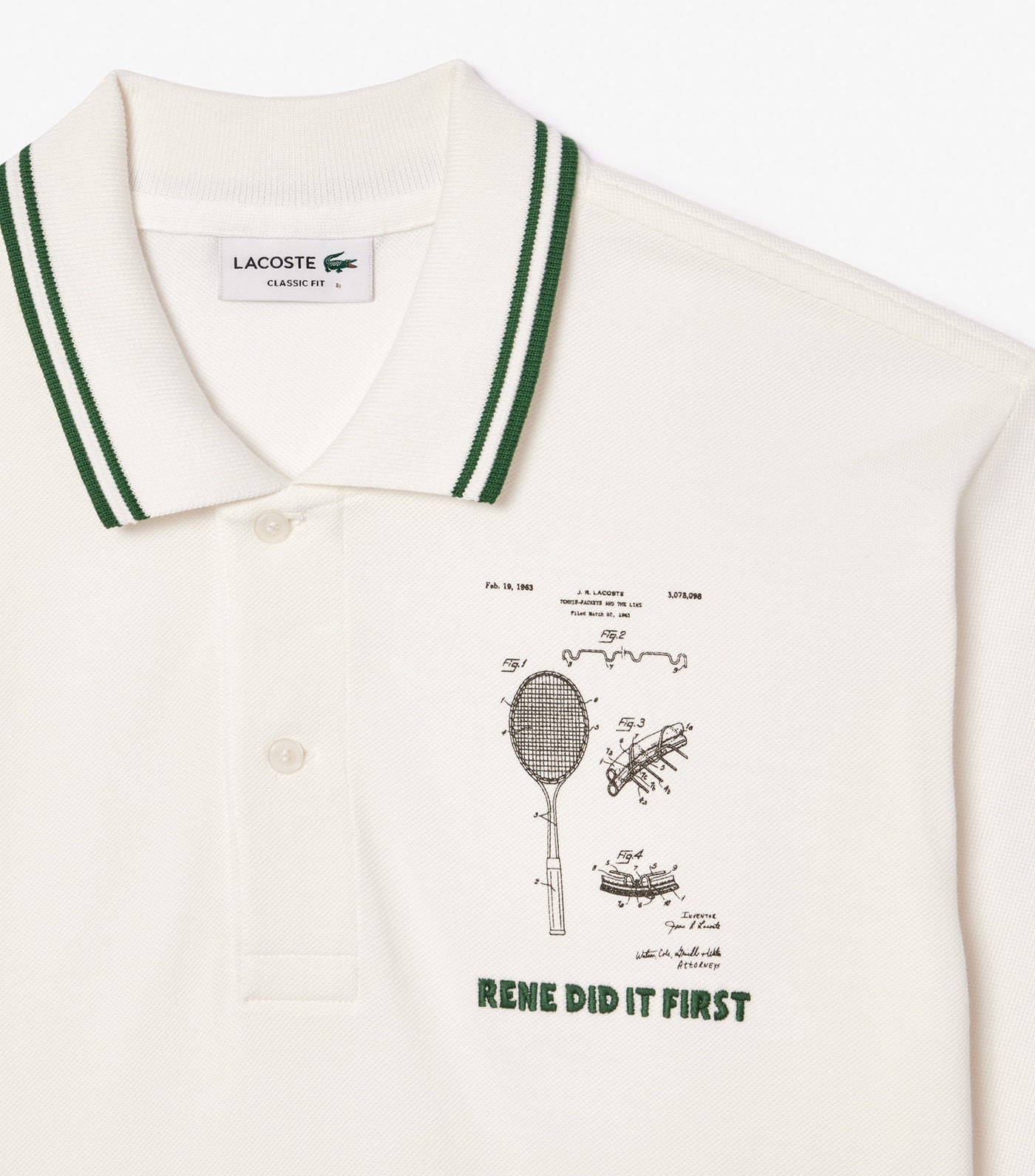 Original L.12.12 Embroidered Patent Cotton Polo Shirt