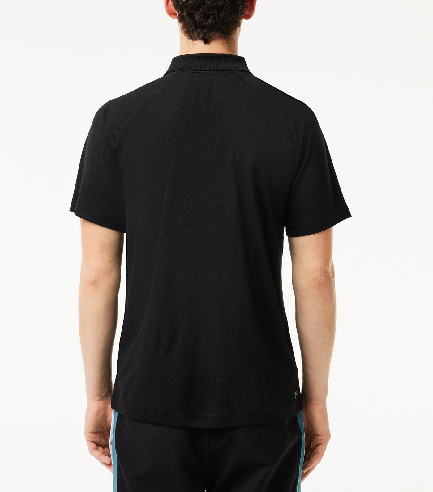 Men's Lacoste Sport Breathable Run-Resistant Interlock Polo Shirt Black