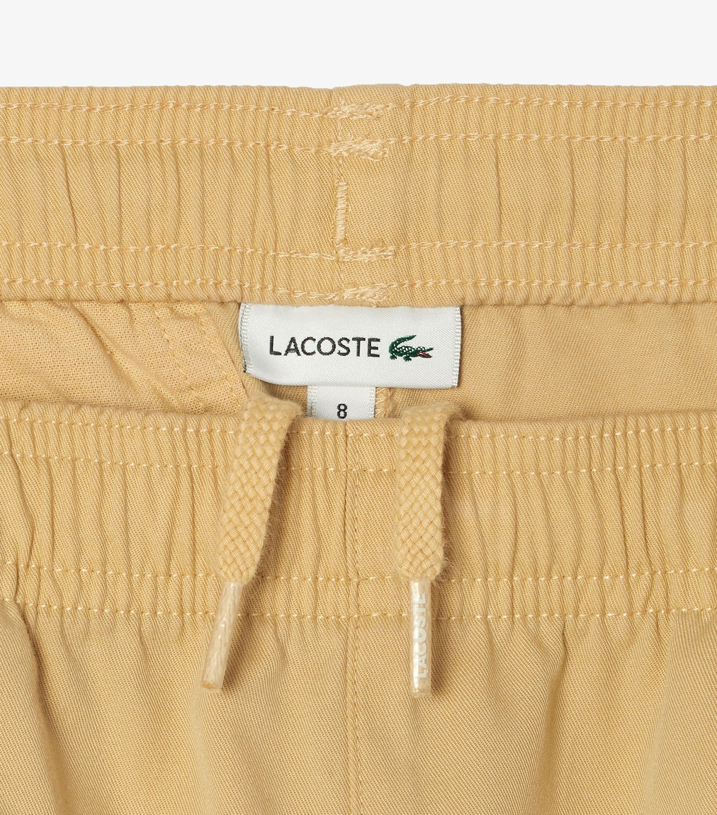 Boy's Lacoste Lightweight Cotton Gabardine Bermuda Shorts Croissant