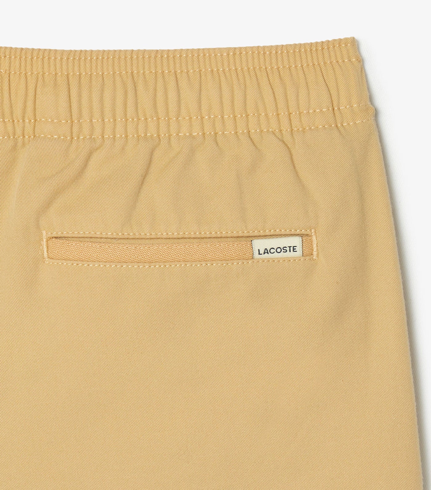 Boy's Lacoste Lightweight Cotton Gabardine Bermuda Shorts Croissant