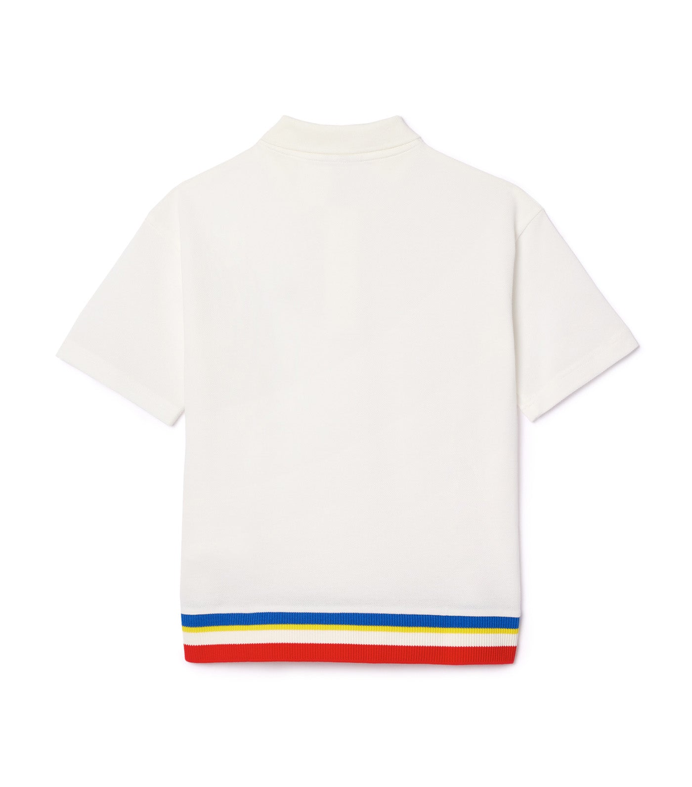 Contrast Stripe Piqué Polo Shirt Flour