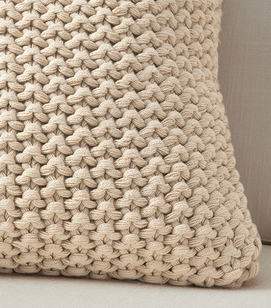 Bayside Seed Stitch Pillow Cover